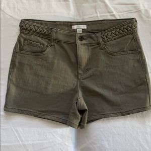 Olive green shorts